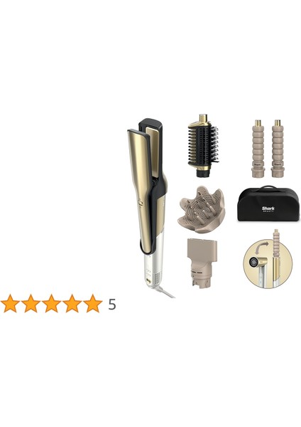 Shark Ninja Glam HD6052SEU 5 Başlıklı Düz,dalgalı ve Bukleli Çok Amaçlı Saç Şekillendirici