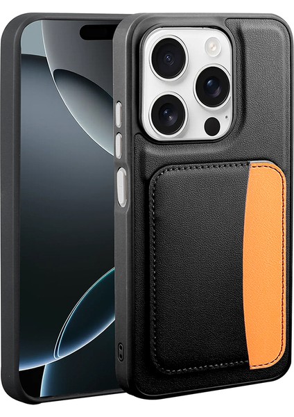 Redmi 15C Kılıf Kartlıklı Vrdr X-Kart Silikon Kapak - Siyah