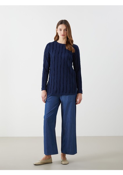 Yeni Sezon Bisiklet Yaka Dokulu Kadın Tunik fiyatları