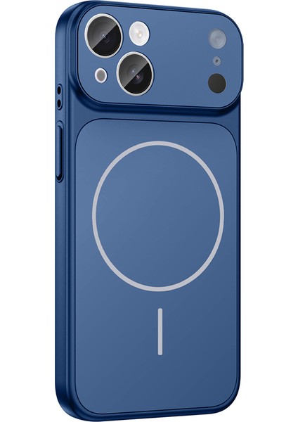 iPhone 15 Kılıf Vrdr M-Safe Şarj Özellikli Kamera Korumalı Formen Kapak - Siyah