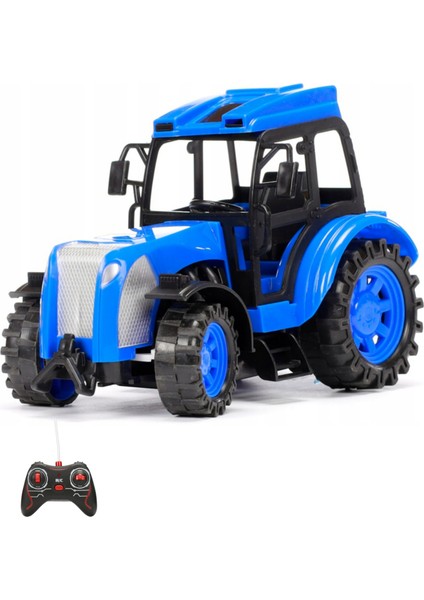 Oyuncak Uzaktan Kumandalı Traktör Full Fonksiyon Hareketli Iş Makinesi Rc Traktör Arka Yük Takılır Gerçekçi Görünüm Sert Plastik 3 Renk Seçeneğiyle