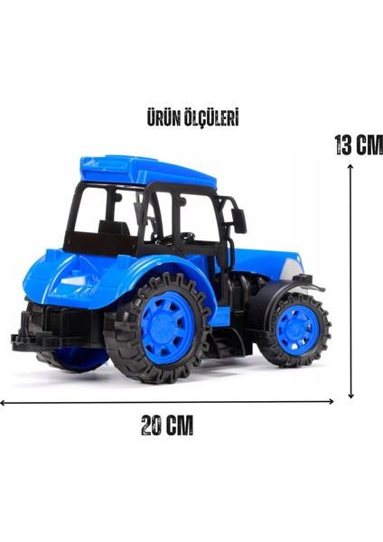 Oyuncak Uzaktan Kumandalı Traktör Full Fonksiyon Hareketli Iş Makinesi Rc Traktör Arka Yük Takılır Gerçekçi Görünüm Sert Plastik 3 Renk Seçeneğiyle indirimleri