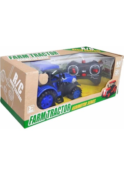Oyuncak Uzaktan Kumandalı Traktör Full Fonksiyon Hareketli Iş Makinesi Rc Traktör Arka Yük Takılır Gerçekçi Görünüm Sert Plastik 3 Renk Seçeneğiyle
