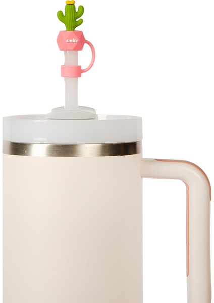 Silikon Figürlü Pipet Ucu 4'lü