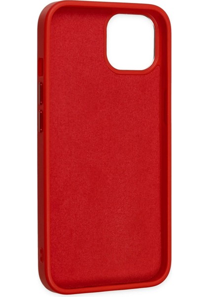 MYT09 iPhone 14 Plus Kılıf Asya Deri Silikon - Kırmızı fırsatları