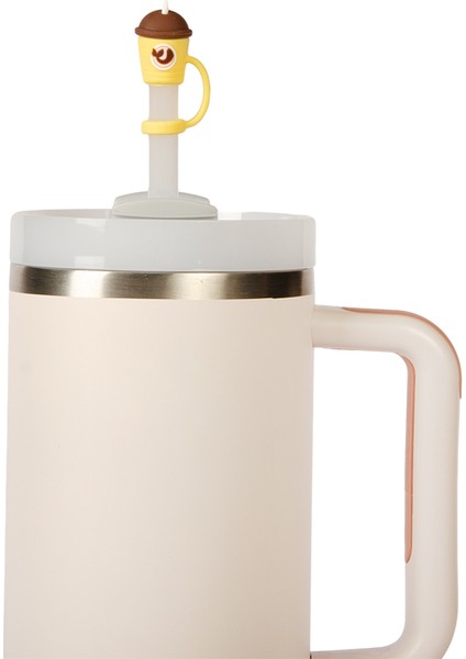 Silikon Figürlü Pipet Ucu 4'lü