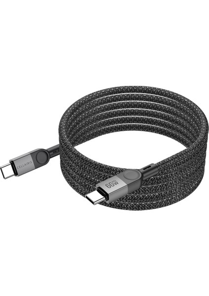 Premium Mıknatıslı Şarj Kablo Pd 60W Type-C - Type-C 1.2m - Siyah fırsatları