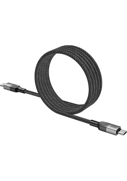 Premium Mıknatıslı Şarj Kablo Pd 60W Type-C - Type-C 1.2m - Siyah indirimleri