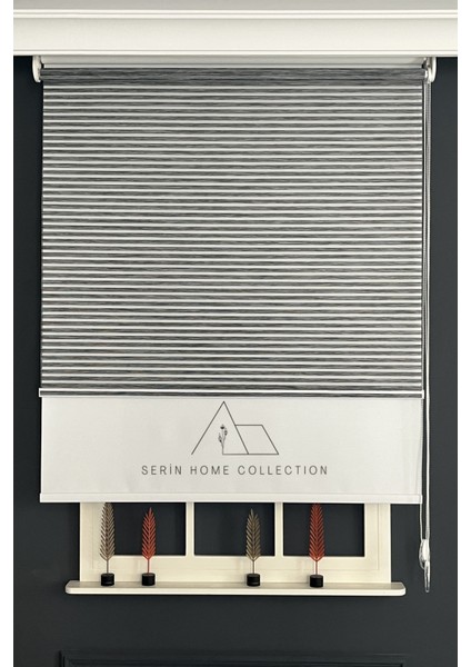 Siyah Bambu Jaluzi Görünümlü Tül ve Stor Perde (Dayanıklı Alüminyum Kasa) fırsatları