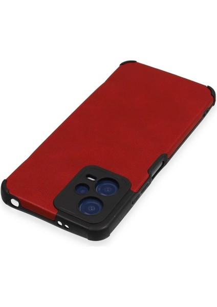 MYT09 Xiaomi Redmi Note 12 5g Kılıf Loop Deri Silikon - Kırmızı modelleri