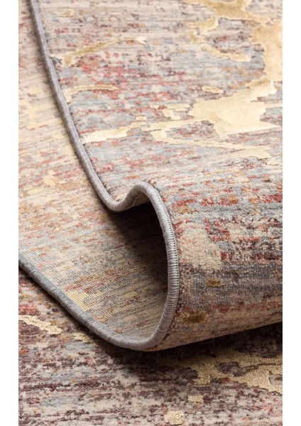 Versay 01 Camel Özel Boyama Teknikleri ile Üretilen Viskon Modern ve Şık Salon Halısı