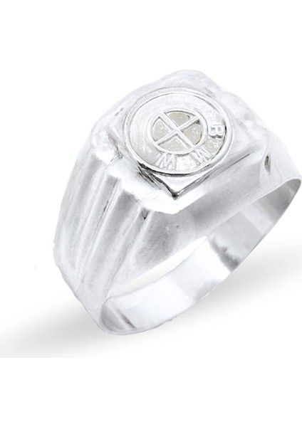 Bmw Amblemli Gümüş Erkek Retro Yüzük