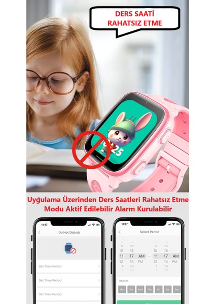 CT23 Sim Kartlı 4g Video Görüşme Gps Takip Saati