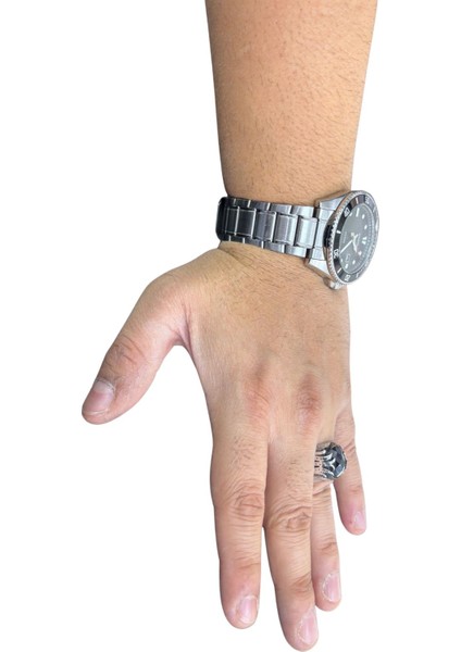 Oval Kesme Oniks Taşlı Gümüş Erkek Yüzük RXY7-GE43 fırsatları