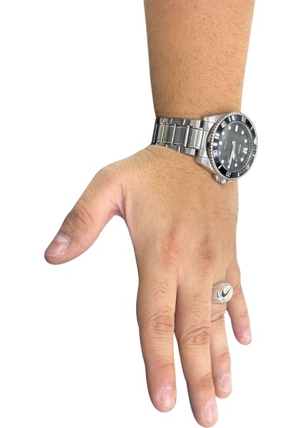 Oval Nike Amblemli Gümüş Unisex Yüzük fırsatları