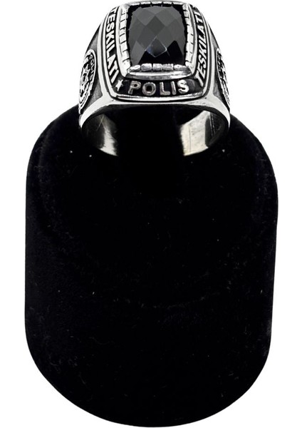 Kesme Oniks Polis Teşkilatı Gümüş Erkek Yüzük fiyatları