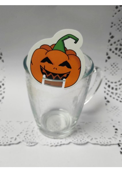 30 Adet Dekoratif Bal Kabağı Şeklinde Karton Bardak Süsü 5 Cm- Cadılar Bayramı Halloween