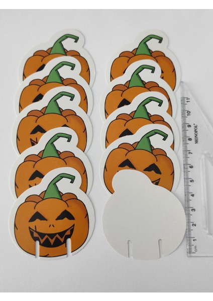 30 Adet Dekoratif Bal Kabağı Şeklinde Karton Bardak Süsü 5 Cm- Cadılar Bayramı Halloween fiyatları