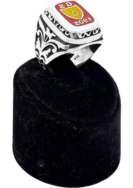 Mineli Vintage Galatasaray Gümüş Erkek Yüzük