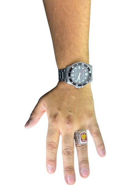 Mineli Vintage Galatasaray Gümüş Erkek Yüzük modelleri