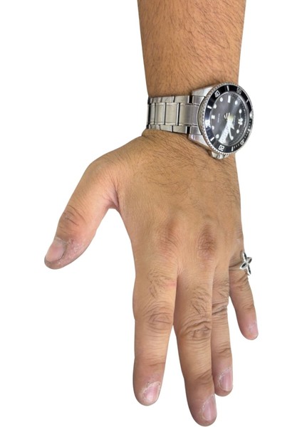 Lis Çiçeği Retro Gümüş Erkek Yüzük fırsatları