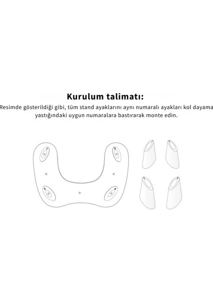 Oval U Tipi Ergonomik Manikür Sehpası Beyaz Manikür Kol Desteği U1W indirimleri
