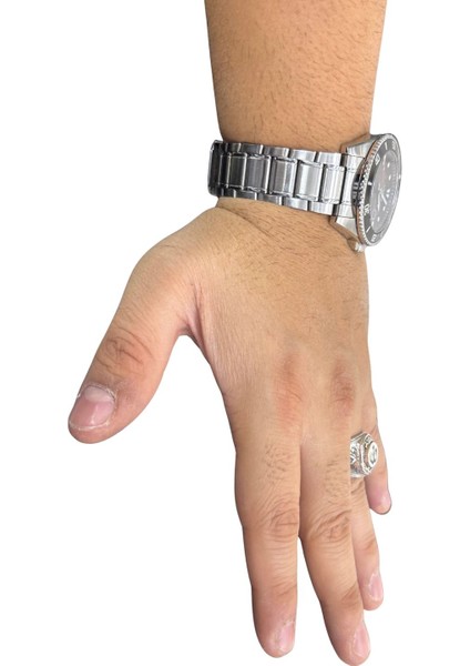 Camii Motifli Allah Yazılı Gümüş Erkek Yüzük fırsatları