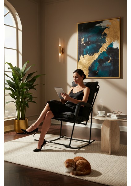 Sallanır Sandalye & Dinlenme Koltuğu | Metal Gövde | Tv Koltuğu | Özel Seri ve Sınırlı Sayıda - Füme fiyatları