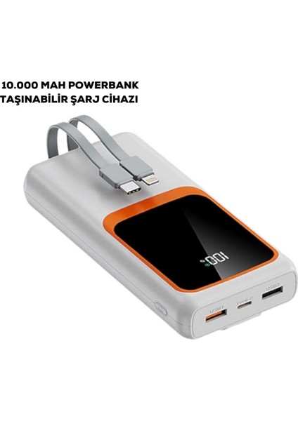 Nrtmsa 10000 Mah Taşınabilir Şarj Cihazı – Hızlı Şarj, Hafif ve Dalı Tasarım