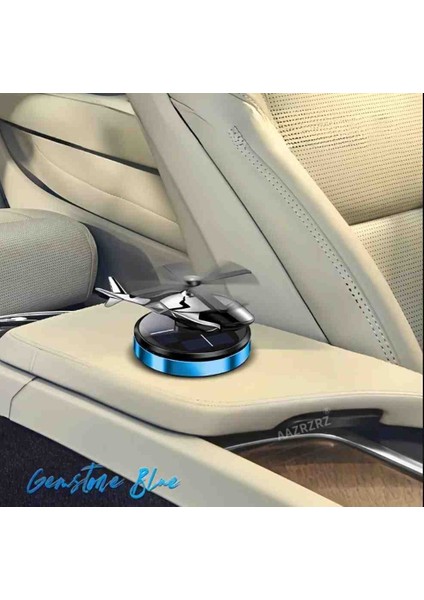 Güneş Enerjili Dönen Helikopter Araba Dekoru – Lüks Metal Gövde, Güneşle Otomatik Dönüş Mavi fiyatları