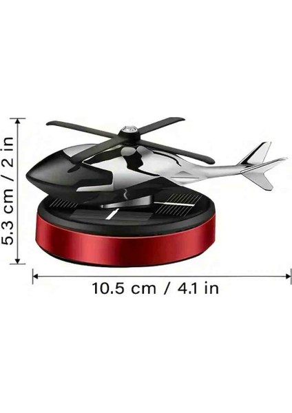 Güneş Enerjili Dönen Helikopter Araba Dekoru – Lüks Metal Gövde, Güneşle Otomatik Dönüş Mavi fırsatları