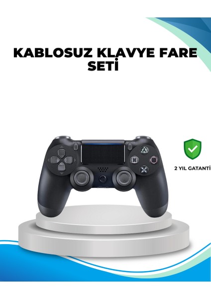 Nrtmsa Kablosuz Ps4 Oyun Kolu Çift Motor Titreşimli Uzun Bataryalı
