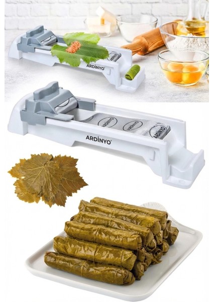 Pratik 3 Kademeli Yaprak Sarma Makinesi Ayarlanabilir Dolma Sarıcı Aparatı