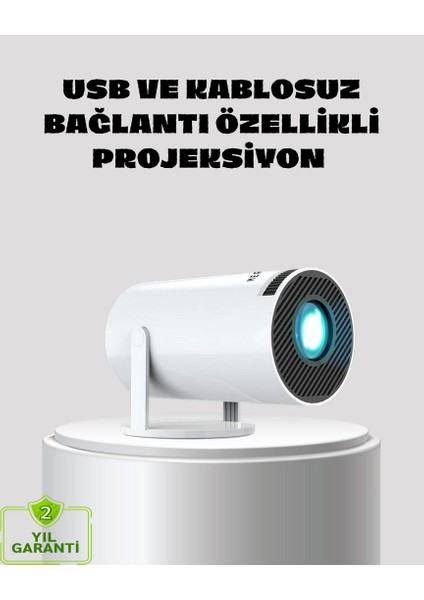 Nrtmsa Kablosuz Bağlantılı Full Hd Ev Sinema Projeksiyonu 160 Ansi Lümen