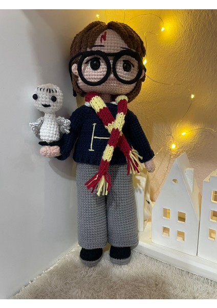 Harry Potter 26 cm Organik Amigurumi Bebek