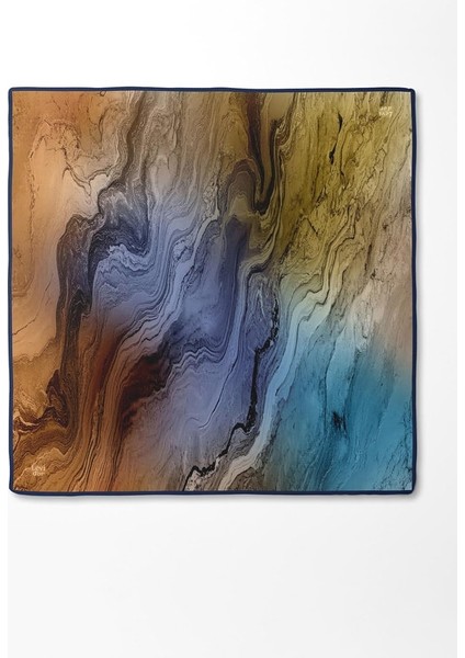 Kahve - Gold Karmaşık Desen Sura Ipek EŞARP-0910 modelleri