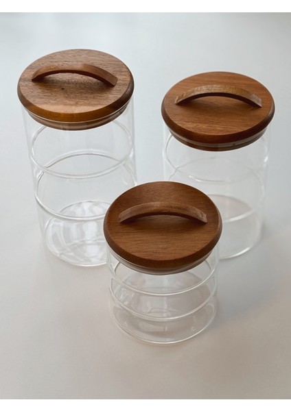 Akasya Vakum Kapaklı Cam Kavanoz Seti fiyatları