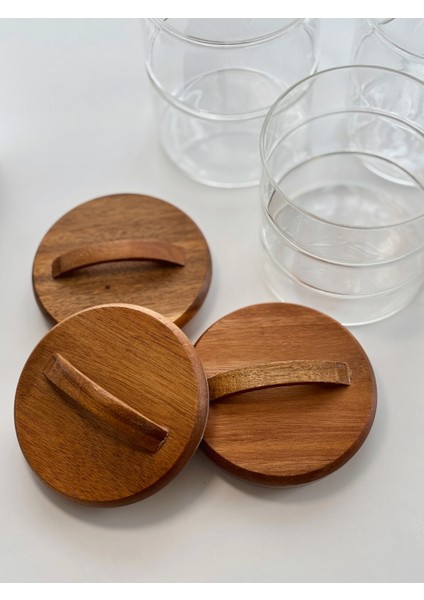 Akasya Vakum Kapaklı Cam Kavanoz Seti indirimleri