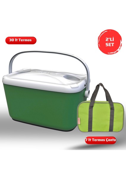 Buzluk Termos Set-30 Lt Buzzy Buzluk Termos (1178 Cooler Box)+7 Lt Izolasyonlu Çanta