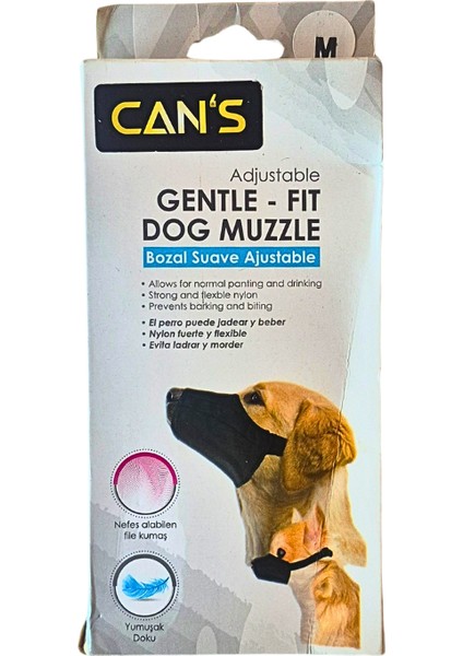 Ayarlanabilir Gentle-Fit Köpek Ağızlığı – Nefes Alabilen Yumuşak Kumaş, Havlama ve Isırmayı Önleyici, Orta Boy (M) fiyatları