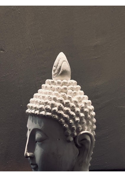 Buda Heykeli Baş Büstü 30×15 cm | Meditasyon & Zen Polyester Heykel | Spiritüel Dekoratif Obje | Ev & Ofis Uyum & Huzur Dekoru modelleri