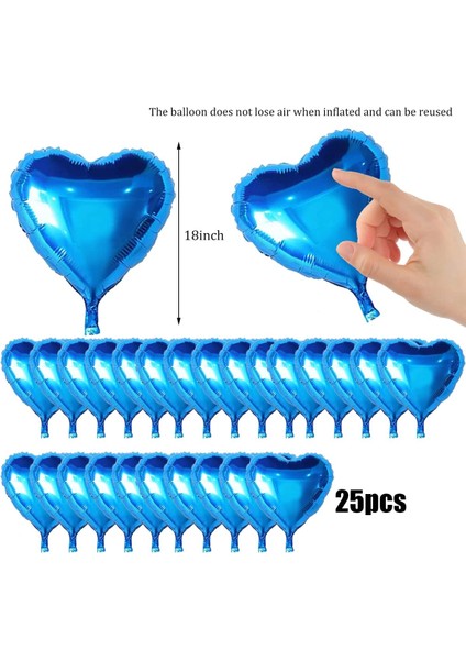 Metalize Kalp Folyo Balon modelleri