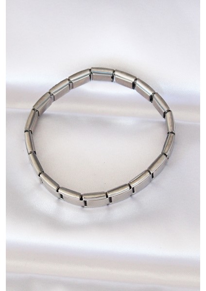 316L Çelik Gümüş Renk Yazısız Nominaition Model Kadın Bileklik - TJ-BB6085 fiyatları