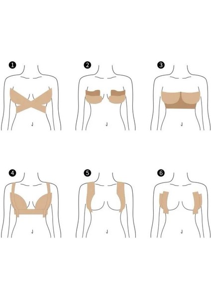 Göğüs Dikleştirme Bandı S Beden 2.5 cm 5 mt modelleri