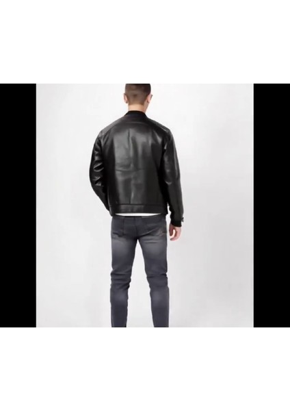 Kolej Tarzı Hakiki Kuzu Derisi; Yakası ,bel Kısmı, Bilekleri Ribanalı, Spor Ceket indirimleri