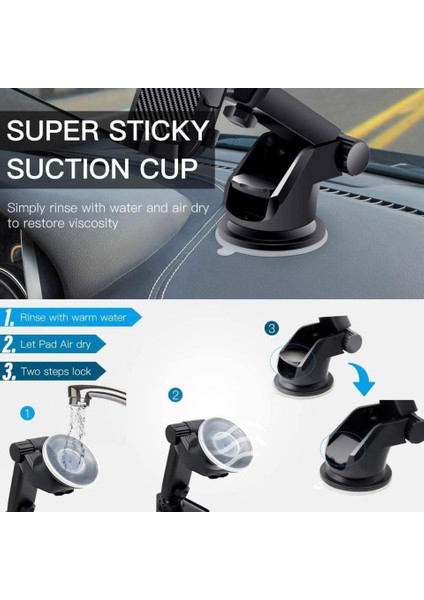 Tüm Araçlara Tüm Telefonlara Uyumlu Otomatik Klipsli Araba Telefon Tutacağı Vakumlu Yüksek Kalite Özel Linkage fırsatları