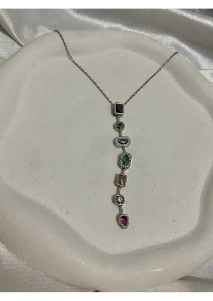 7 Element Y Şeklinde Çelik Kolye-Gold ve Gümüş Renk Şık ve Modern Tasarım indirimleri