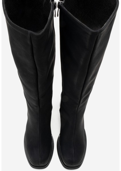 Carm Siyah Nubuk Platform Topuklu Kadın Çizme fiyatları