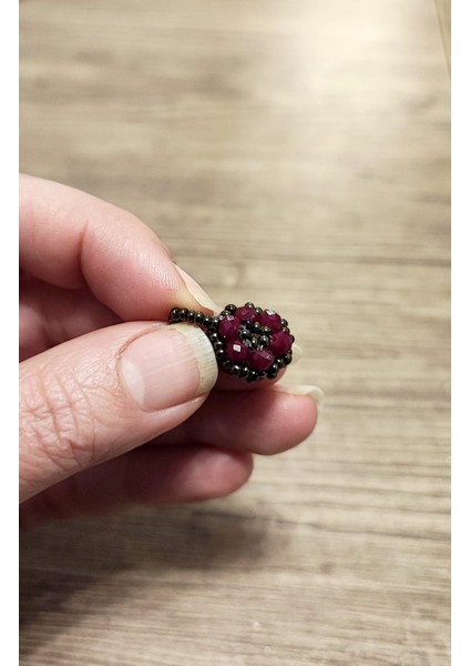 El Yapımı Cevşen Kolye Ucu / Nazarlık / Bordo fırsatları