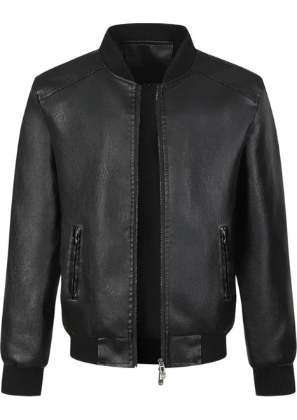 Kolej Tarzı Hakiki Kuzu Derisi; Yakası ,bel Kısmı, Bilekleri Ribanalı, Spor Ceket